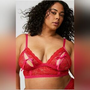 Torrid Sexy Split Cup Wire-Free Bralette New w Tags Plus Size 2